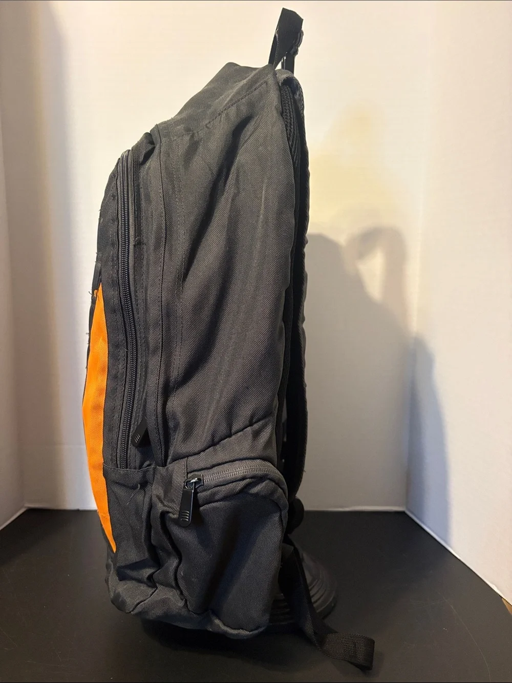 Jordan Black and Orange Quilted Daypack